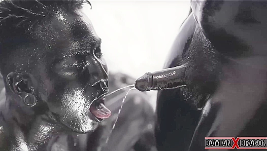 Pierced Yoshi Gets Raw Fucked, Gulpin' Damian’s Dragon Piss Like a Pro