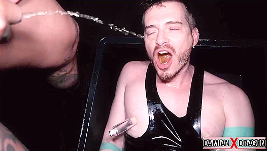 Tattooed Gay Damian Dragon Fucks Axel Abysse's Hungry Asshole Raw