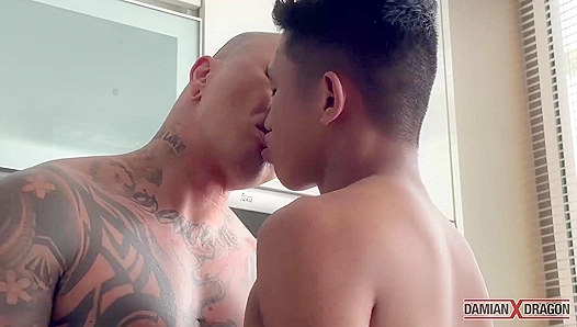 Damian Dragon Fucks the Shit Out of Morenong Chinito, Sliding Hard Cock Deep Inside