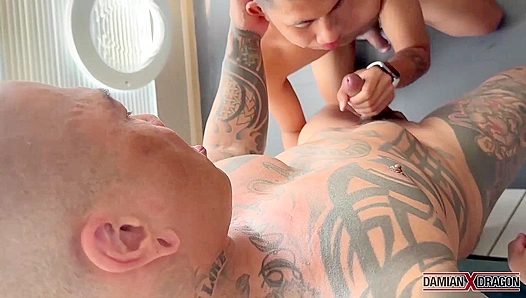 Damian Dragon Fucks the Shit Out of Morenong Chinito, Sliding Hard Cock Deep Inside