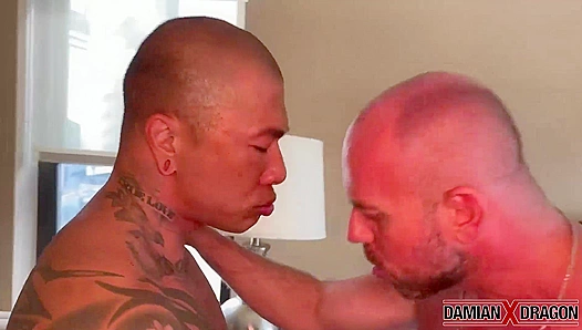 Asian Hunk Damian X Dragon Pounds Hairy Matt Stevens Raw