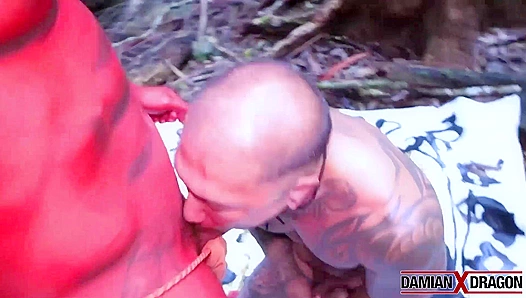 Hard Outdoors With Kemono Dragon and Damian X, Dicks Deep in Nature