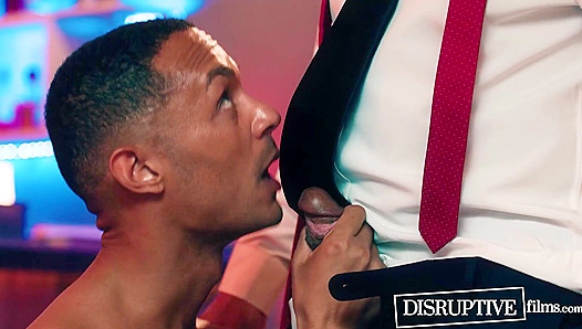 Strangers - Business Men Dillon Diaz and AJ Sloan Rough Gay Fuck After Flight Delay