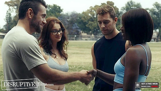 Carter Woods Chases Crush to Bathhouse, Watches Wild DP Threesome Explode with Filthy Passion