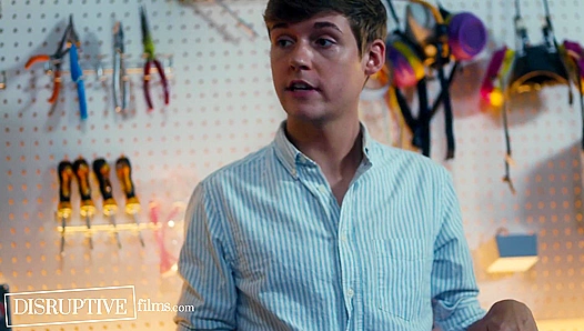 Bratty Twink Gets Roughly Taught by Hardened Mechanic in DisruptiveFilms