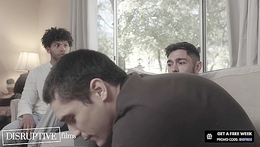 Roommates Explode with Passion in Worldwide Crisis - Nico Coopa and Tony Genius Pound Each Other Raw