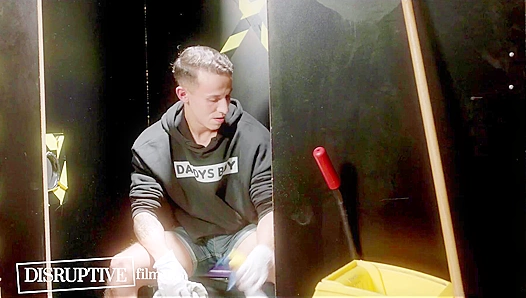 Janitor Gets Caught with His Dick in the Gloryhole by Hot Dudes Des Irez and Mason Lear
