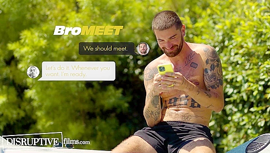 Hot, Horny Guys From Dating App Meetup, Chris Damned and AJ Sloan Fucking Intensely