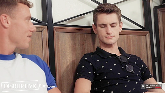 Closeted Jock Grinds Nerdy Twink Senseless During Study Session - Justin Matthews, Trevor Harris TrueMale