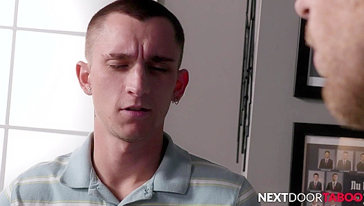 Stepbro Pledge Gets Hammered, Dripping Cum, Carter Woods Fucks Theo Brady Raw