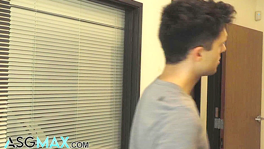 StepDaddy Pounds Stepson Raw in Office Christian Wilde Nails Troye Dean Hard