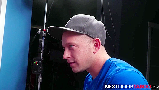 Stepbro's Modeling Gig Turns Into Hardcore Dick Sucking Porn With Justin Matthews, Brandon Anderson