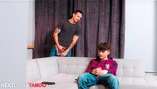 Next-Door Twink Gets Sucked and Fucked by His Secret Pornstar Bro