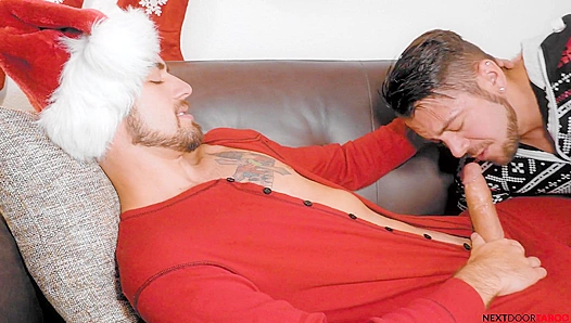 Stepbro Gets Pounded Hard On Christmas Eve - Next Door Taboo Action