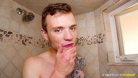 Stepbro Got Caught Stalking, Then Fucked Hard in the Shower