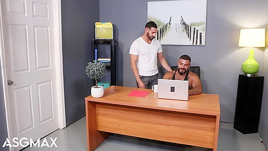 PrideStudios Hot Bear Ditches Work to Bareback His BF with Fierce Passion
