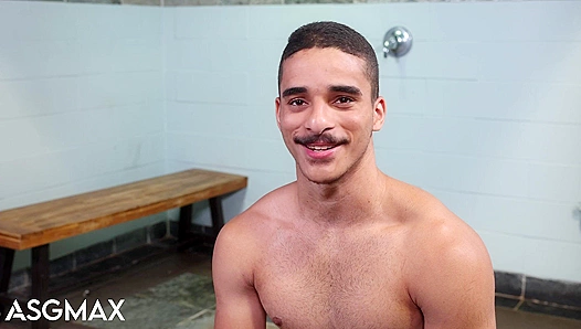 Jock Gets Pounded Bareback in Shower by Older Dudes, Moans So Fucking Loud