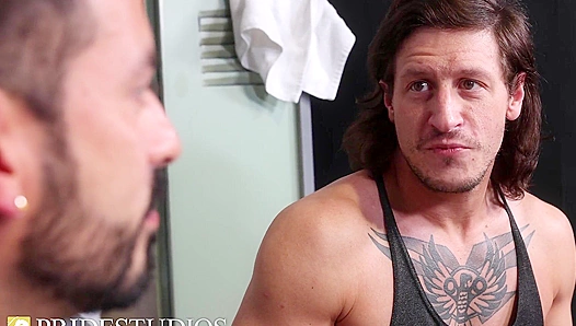 Long-Haired Hunk Over 30 Pounds Latino’s Tight Ass Into Submission