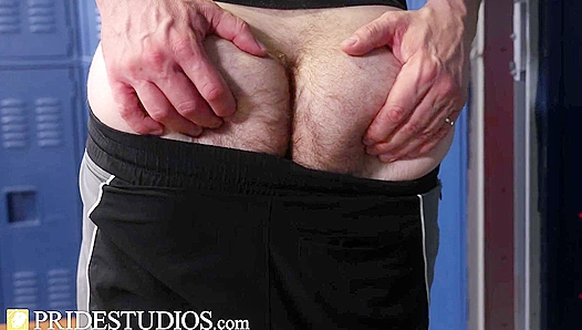 Bearded Hunk Gets Barebacked and Pounded by Older Dudes Over 30