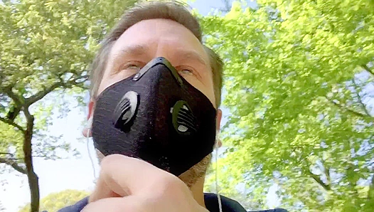 Hans Berlin Pounds His Uncut Dick Outdoors, Making Every Stroke Count