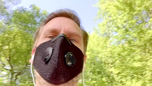 Hans Berlin Pounds His Uncut Dick Outdoors, Making Every Stroke Count