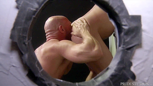 Sean Harding Pounds His BF Raw at the Glory Hole,  "Men Over 30" Sizzling Action