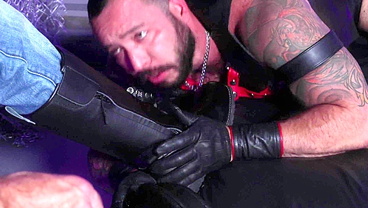 Leather Daddy Rims and Pounds Hairy Latino  "Men Over 30" Wildly