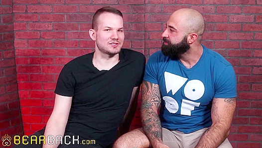 Furry Hunks Atlas Grant and Devin Tyler Bearback in the Den, Grunting and Sweating Like Anal Whore