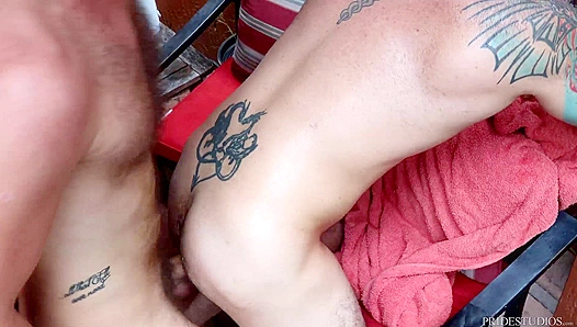 Pool Boy Cub Gets Bearbacked Hard By His Greedy Older Boss