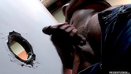 Glory Hole Action - Tattooed Redhead Gets Pounded by Extra Big BBC Dicks