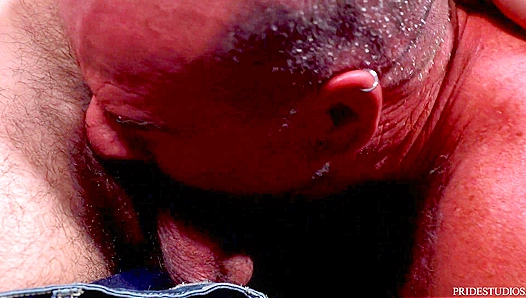 Beefy Bears Bearback, Grunting and Gagging, Dick Deep in Ass