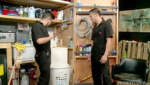 Latino Guys with Extra Big dicks Drill Asses Instead of Working