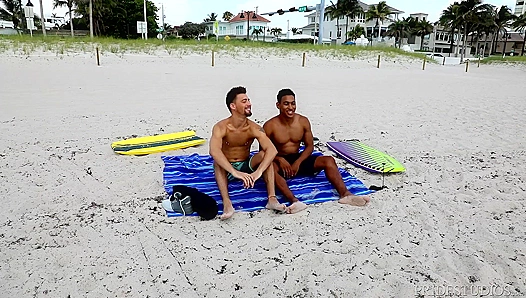Latino Surfer Hunk DylanLucas Pounds His Buddy Senseless in the Cabana