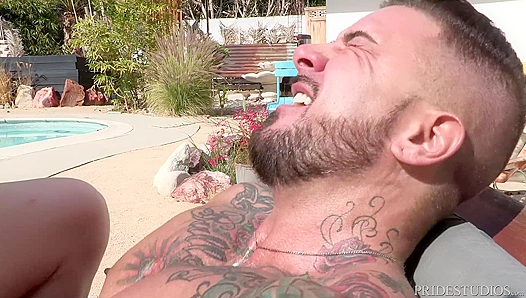 Muscle Hunk Neighbor Daddy DylanLucas Caught Me Jacking Off By The Pool
