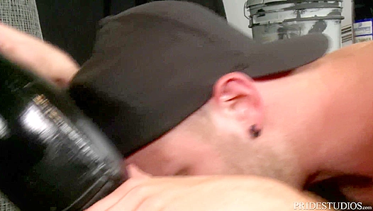 Big Bear Brad Kalvo Pounds Hairy Ass, Cocks Deep, Moans Loud, Legs Shake Wildly