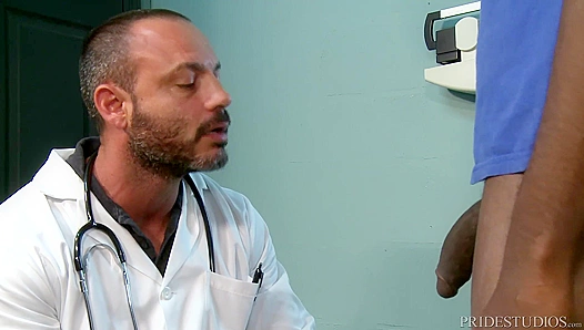 Huge Dick Tears Through His Tight Ass During Doctor Visit