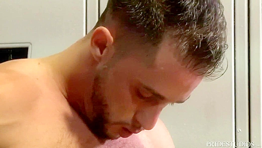 Brett Bradley Gets Pounded in a Wild 3-Way Gym Shower Session