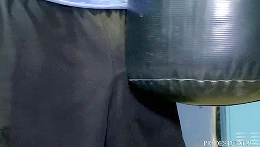 Workout Buddy Shreds Ass, Pounds Hunk Raw and Renders Him Speechless