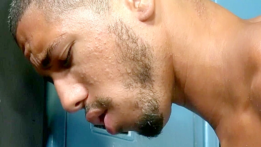 Black Gym Trainer Over 30 Pounds My Face With Dick Juice