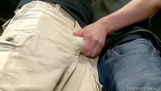 Huge Dicks Pound Tight Asses in Public Warehouse Raw Action