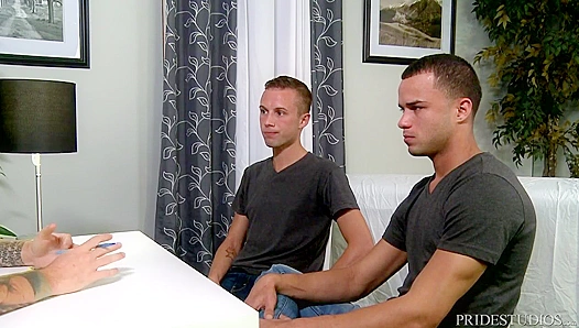 Therapy Turns into a Wild Threesome with Extra Big Dicks and Moans