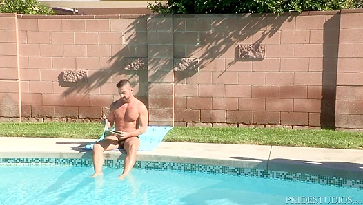 Step-Daddy DylanLucas corrupts twink son, cock deep in tight ass, moans echoing