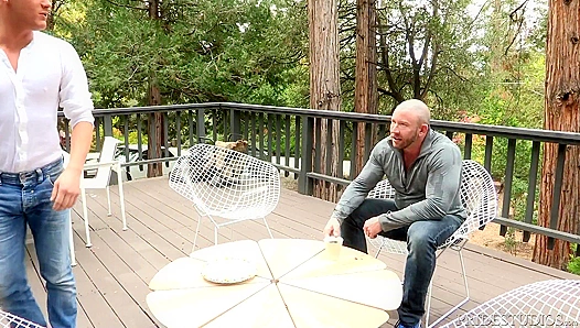 Coach DylanLucas Pounds Submissive Student Hard at Retreat