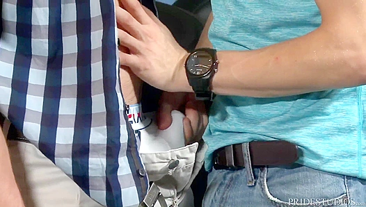 Cock Virgins at a Wild College Party in the Garage