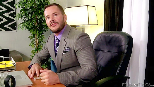 Massive Dicks Pound Hard in the Office During Daytime Orgy