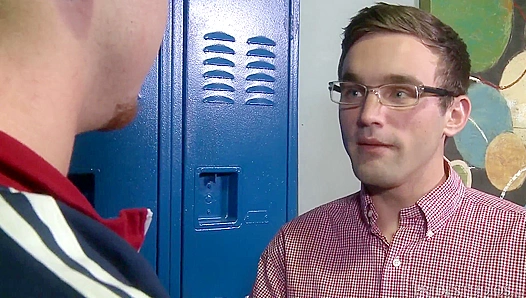 Cock Virgins Get Blown and Facialized in College Locker Room