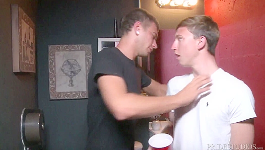 Cock Virgins Party in the Bathroom, Pounding Hard and Cursing Loud