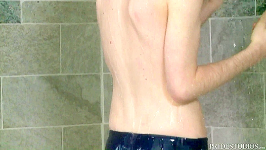 Cock Virgins Get Pounded in the Locker Room Shower