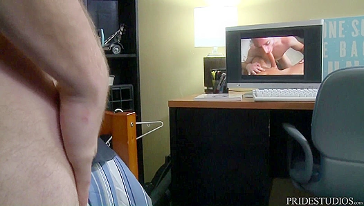 Cock Virgins - Steve Stiffer Rubs One Out Hard In Dorm Room