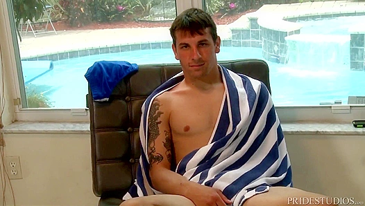 Huge Cocks in Tight Blue Swimsuits Getting Pounded Raw